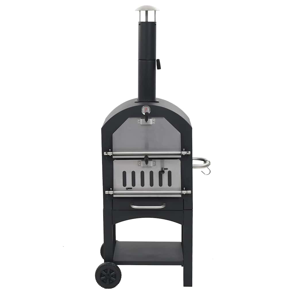 Vidaxl Pizza Oven sur charbon de bois avec pierre de pizza en terre cuite