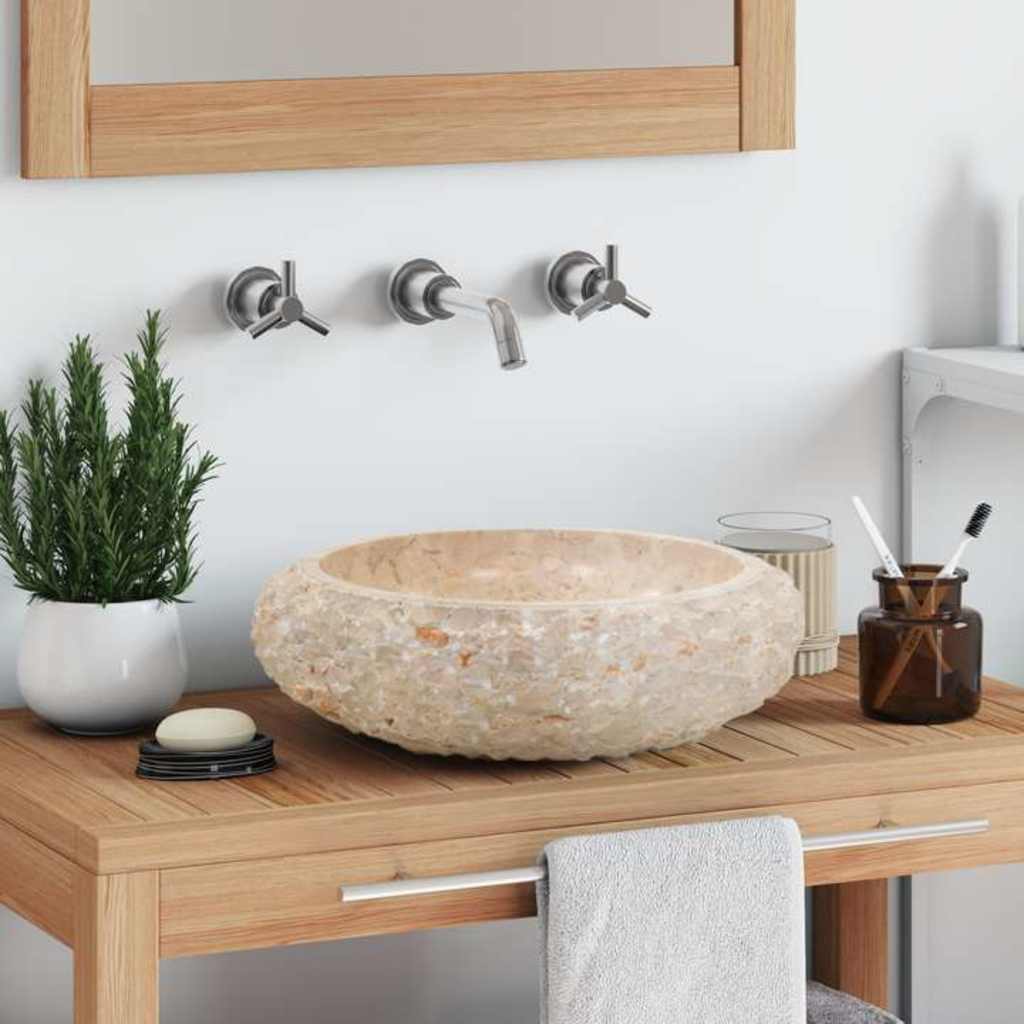Vidaxx évier 40x12 cm marbre crème