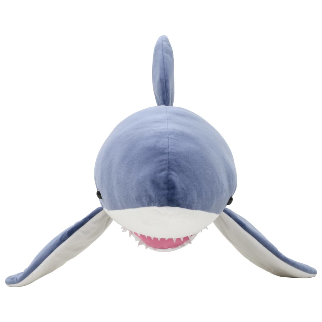 VidaXL peluche requin blanc peluche bleu et blanc