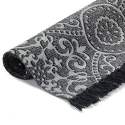 Tapis Vidaxl Kelim avec motif 120x180 cm Gray en coton - afbeelding 2