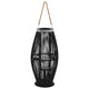 Porte-lanternes vidaxl suspendu 60 cm de bambou noir