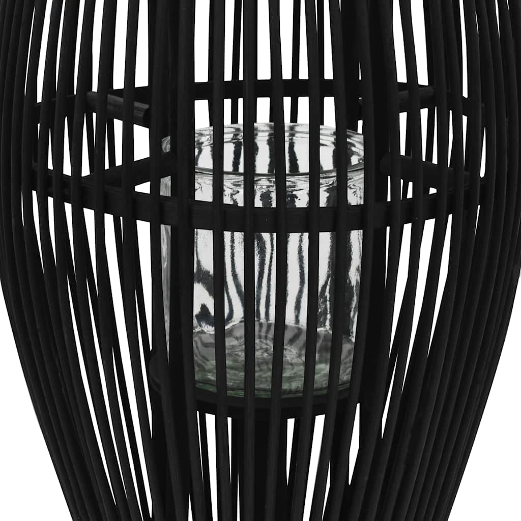 Porte-lanternes vidaxl suspendu 60 cm de bambou noir