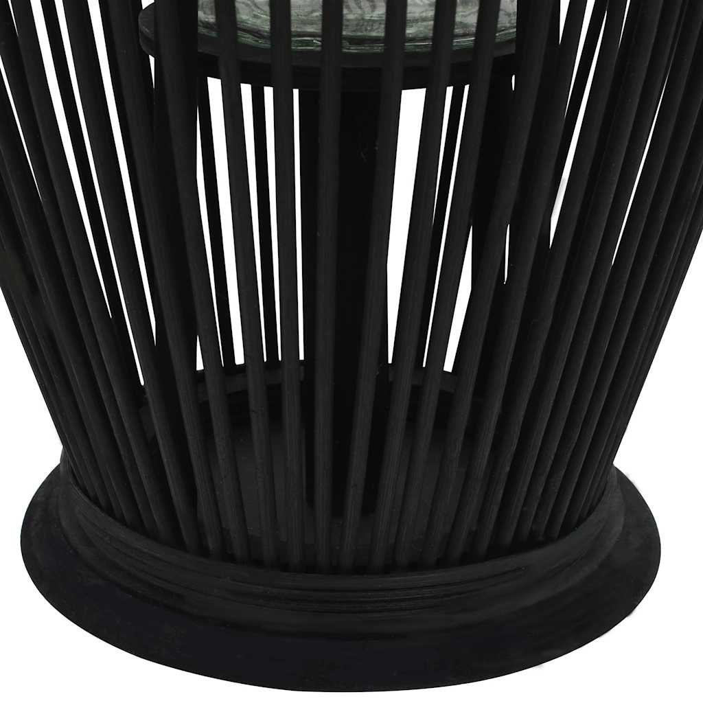 Porte-lanternes vidaxl suspendu 60 cm de bambou noir