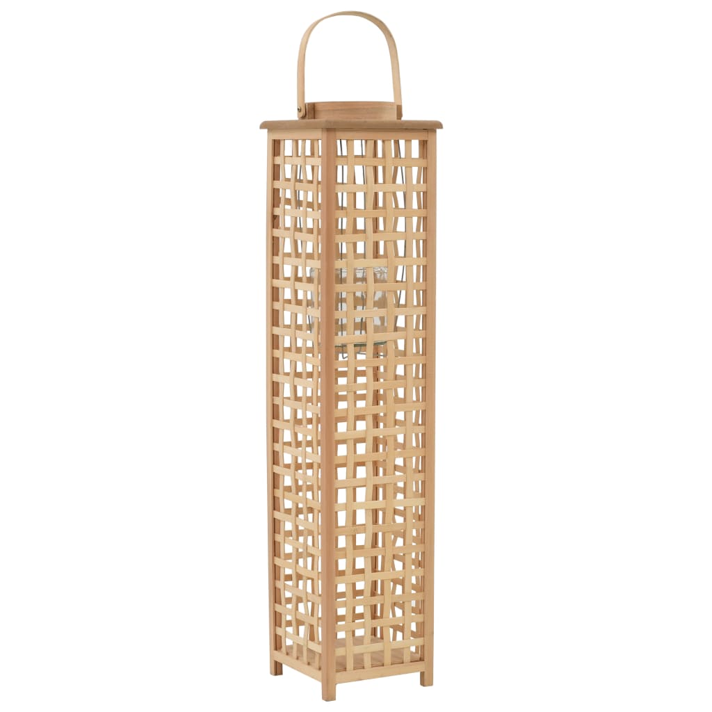 Porte-lanternes vidaxl suspendue en bambou naturel