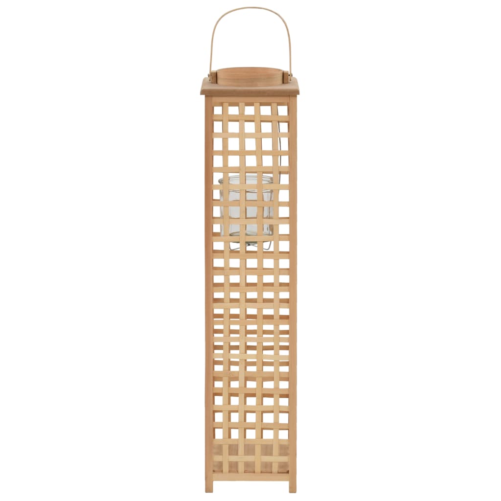 Porte-lanternes vidaxl suspendue en bambou naturel
