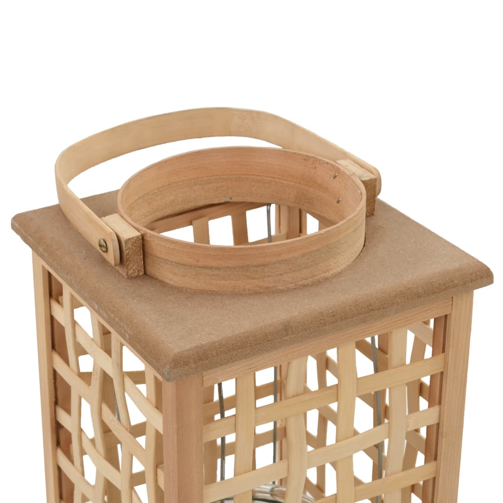 Porte-lanternes vidaxl suspendue en bambou naturel