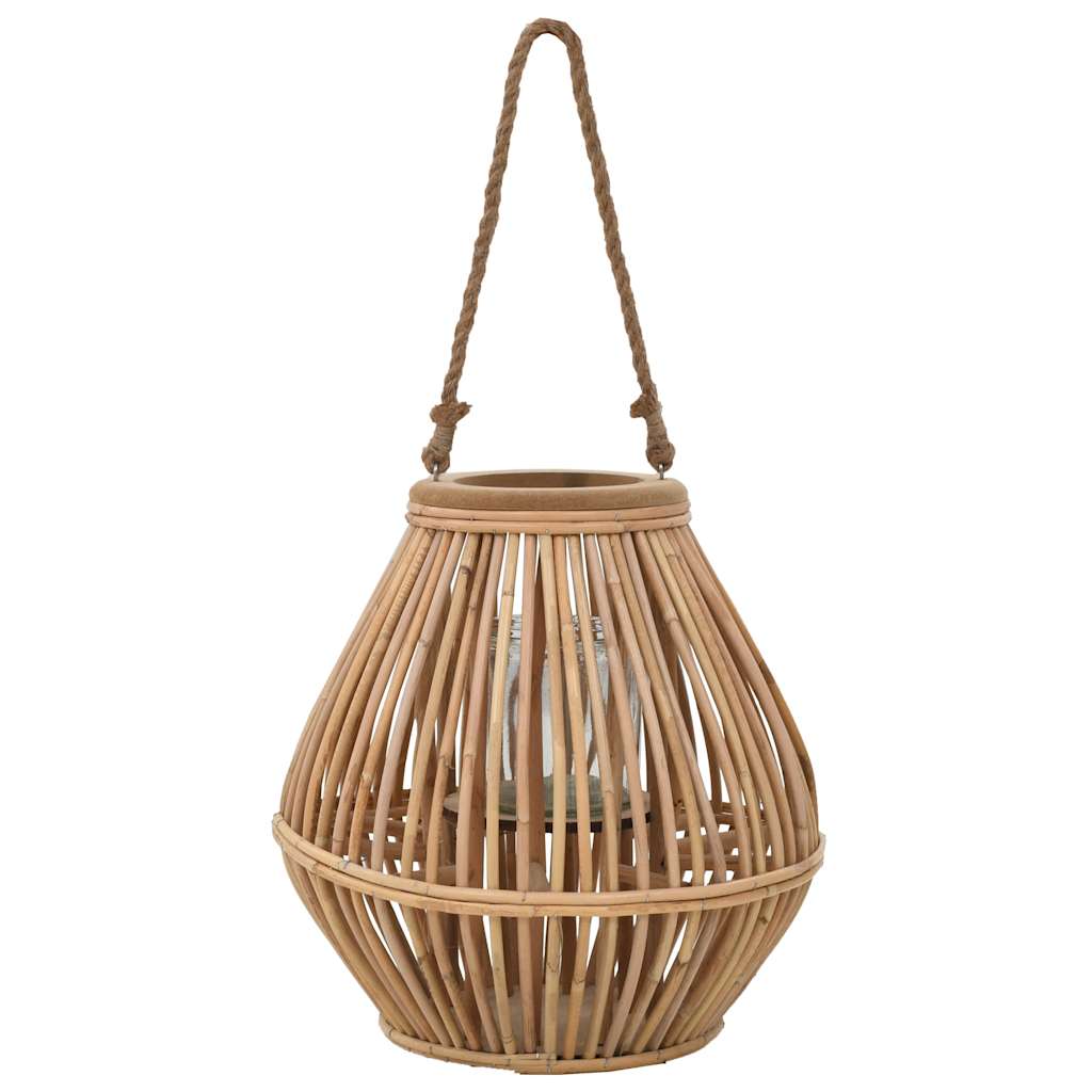 Porte-lanternes vidaxl suspendue en osier natural