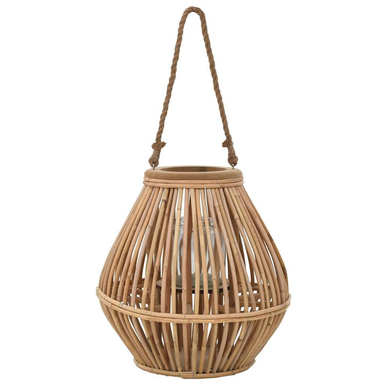 Porte-lanternes vidaxl suspendue en osier natural
