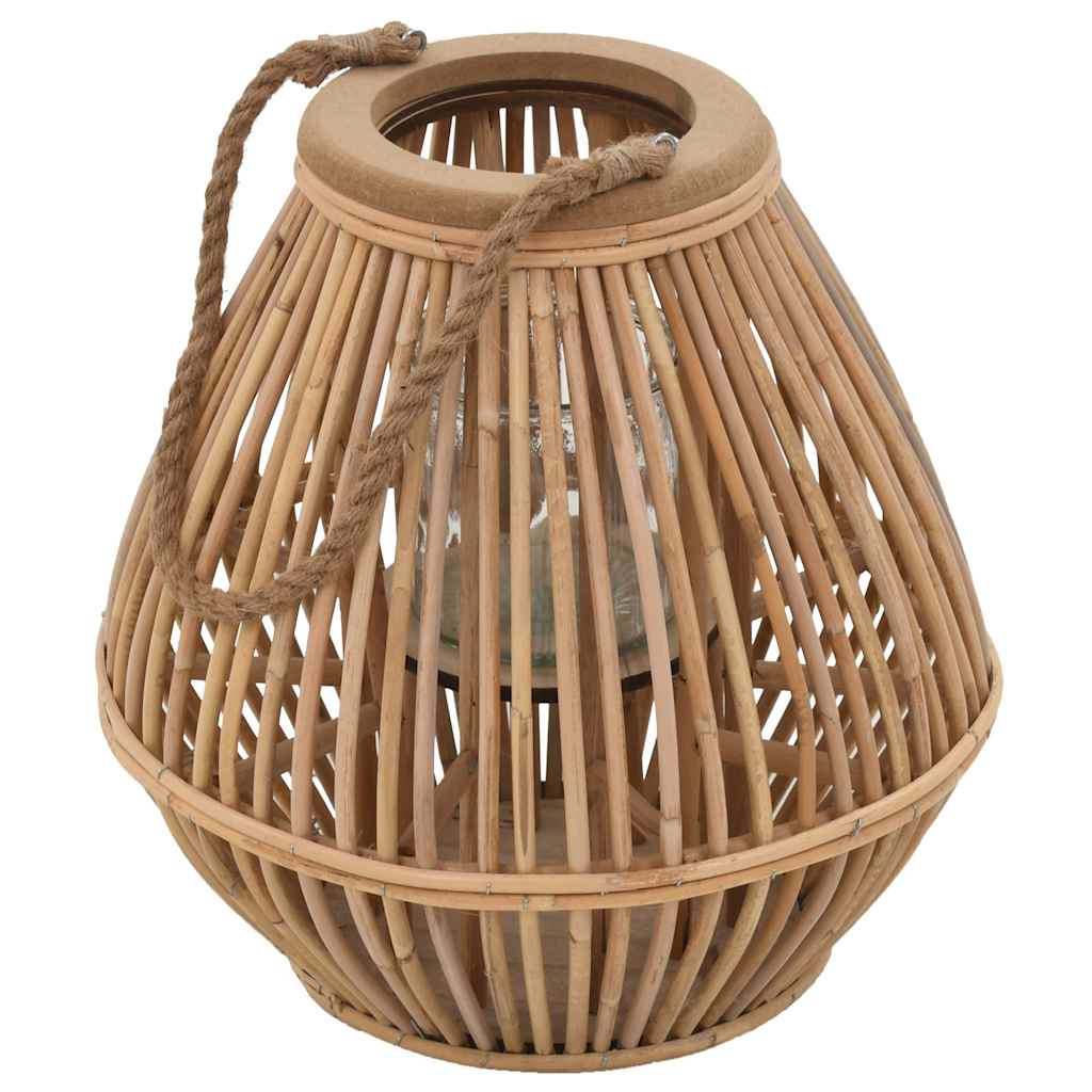 Porte-lanternes vidaxl suspendue en osier natural