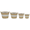 Les planteurs Vidaxl ont relevé 4 ST Wicker avec doublure PE