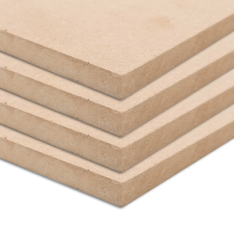VIDAXL Plaques MDF carrés 60x60 cm 25 mm 4 STS