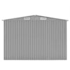 Vidaxl hangar de jardin 257x298x178 cm gris métallique