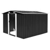 Vidaxl jardin hangar 257x298x178 cm anthracite métallique -colore