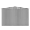 Vidaxl hangar de jardin 257x580x181 cm gris métallique