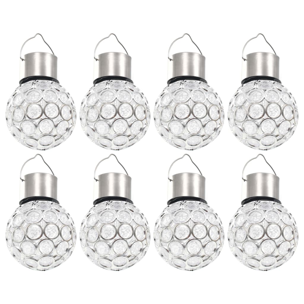 Vidaxl Solarlamp suspendu 8 ST LEDS RVB