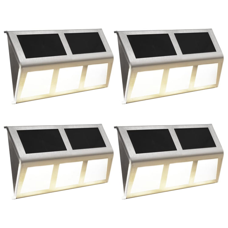 Vidaxl Solar Lampes 4 St LED WHITE CHAUD
