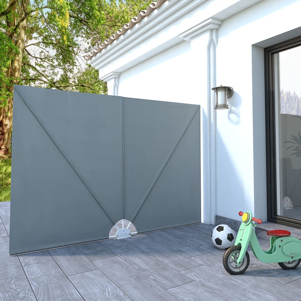 Vidaxx paravent de terrasse pliable 240x160 cm gris