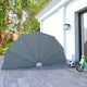 Vidaxx paravent pliable 160 cm gris