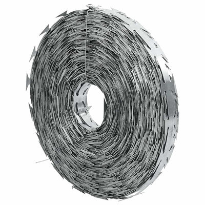Vidaxl Shaver Mound Wire Concertina 500 m Galvanisé Steel