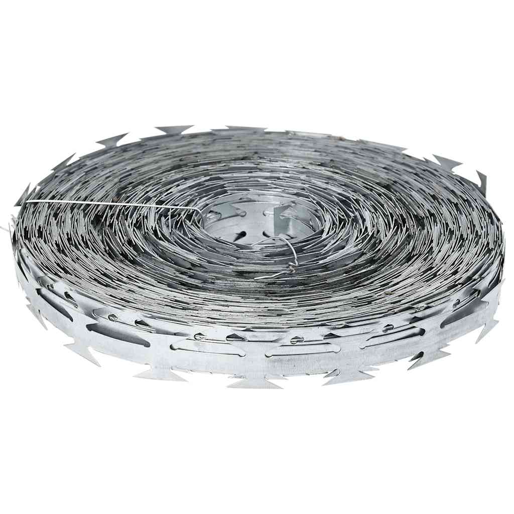 Vidaxl Shaver Mound Wire Concertina 500 m Galvanisé Steel