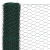 Vidaxxl grillage 25x1,2 m acier avec revêtement PVC vert
