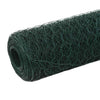 Vidaxxl grillage 25x1,2 m acier avec revêtement PVC vert