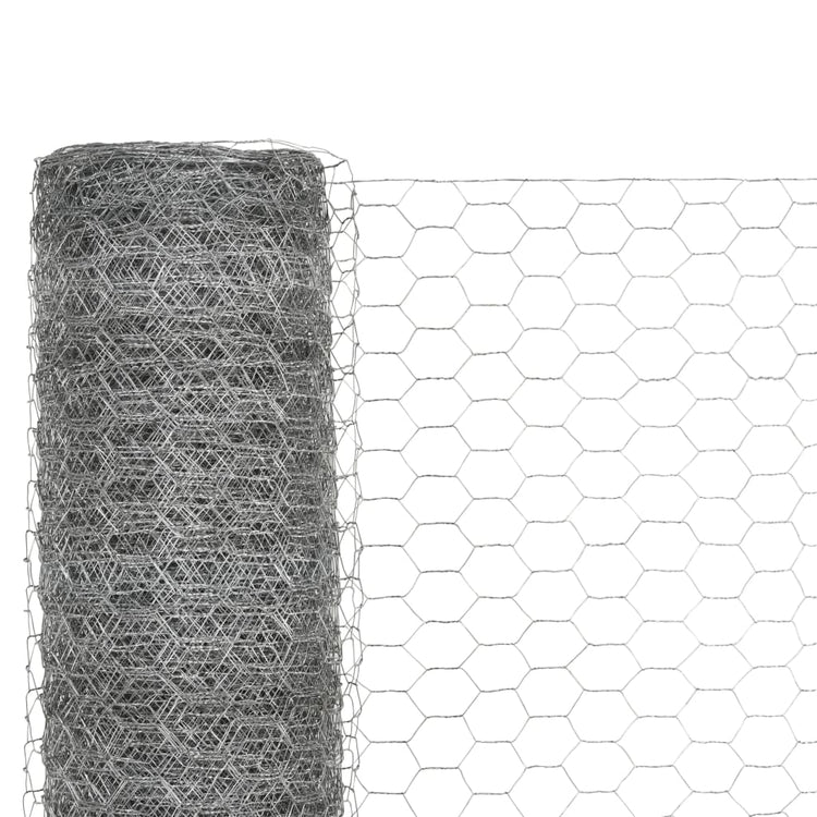 Vidaxl Poulet Fil 25x1,2 m Galvanisé en acier argent coloré
