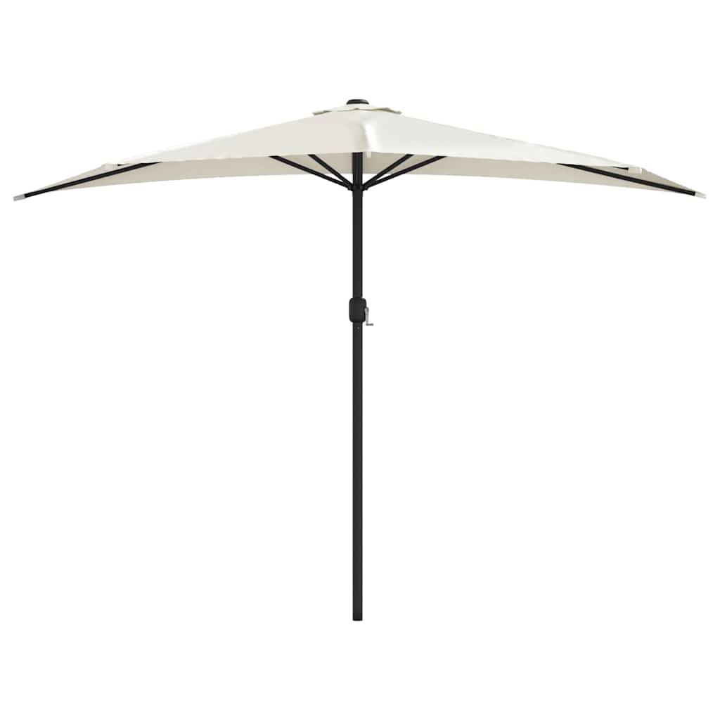 Vidaxl balcon parasol moitié avec poteau en aluminium 300x155 cm -coluré -colore