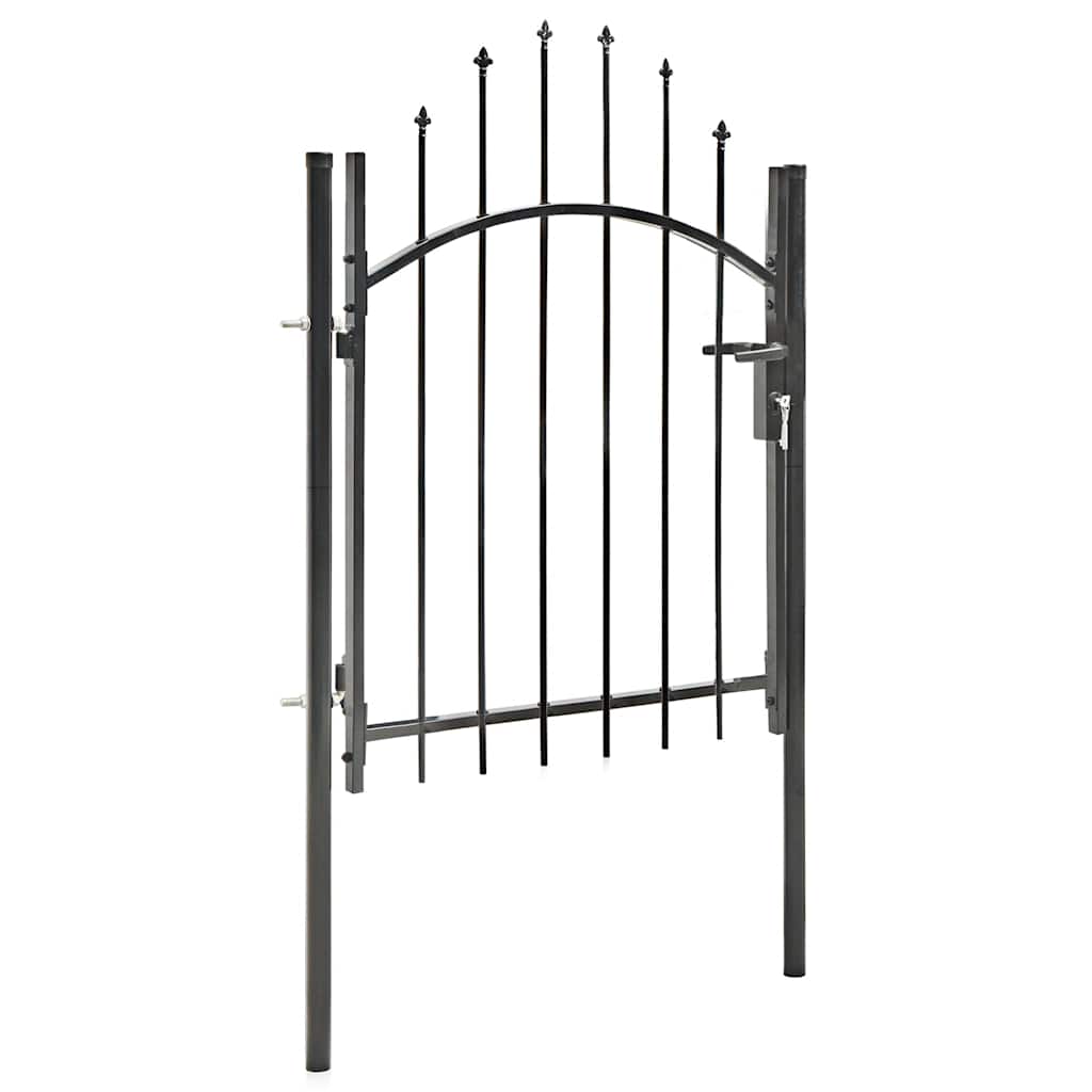 Port vidaxl 1x1,5 m en acier noir