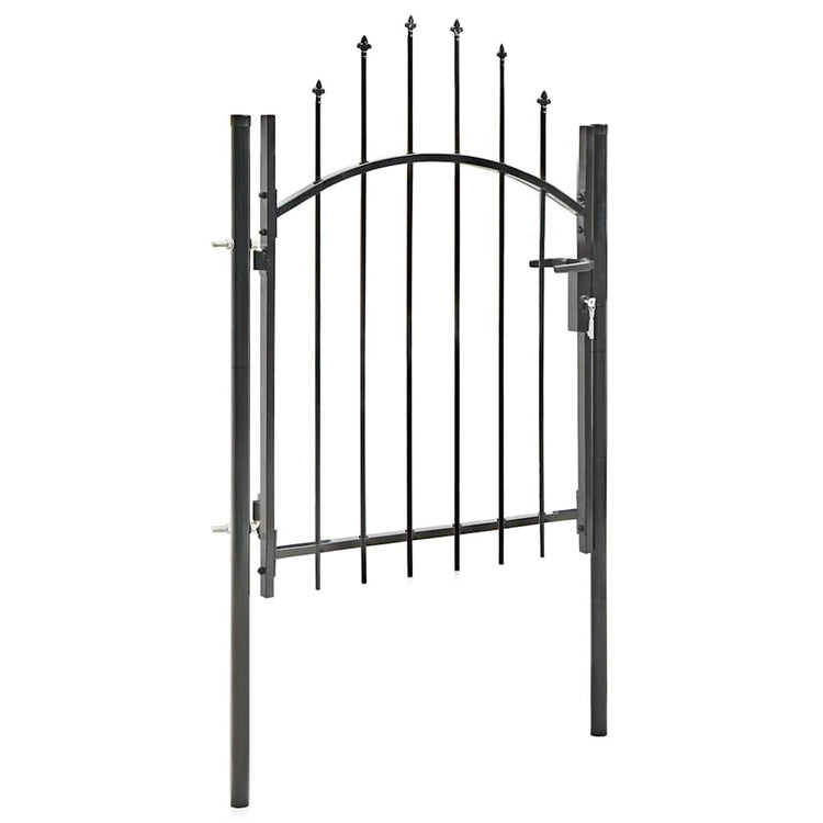 Port vidaxl 1x1,5 m en acier noir