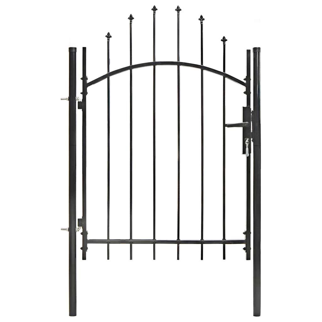 Port vidaxl 1x1,5 m en acier noir