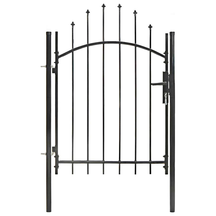 Port vidaxl 1x1,5 m en acier noir