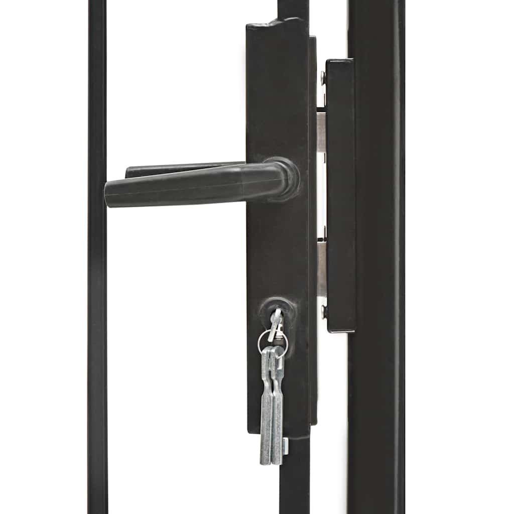 Port vidaxl 1x1,5 m en acier noir