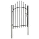 Port vidaxl 1x1,75 m en acier noir