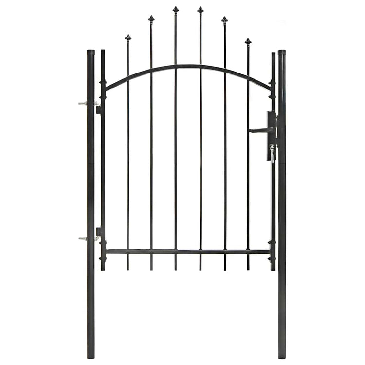 Port vidaxl 1x1,75 m en acier noir