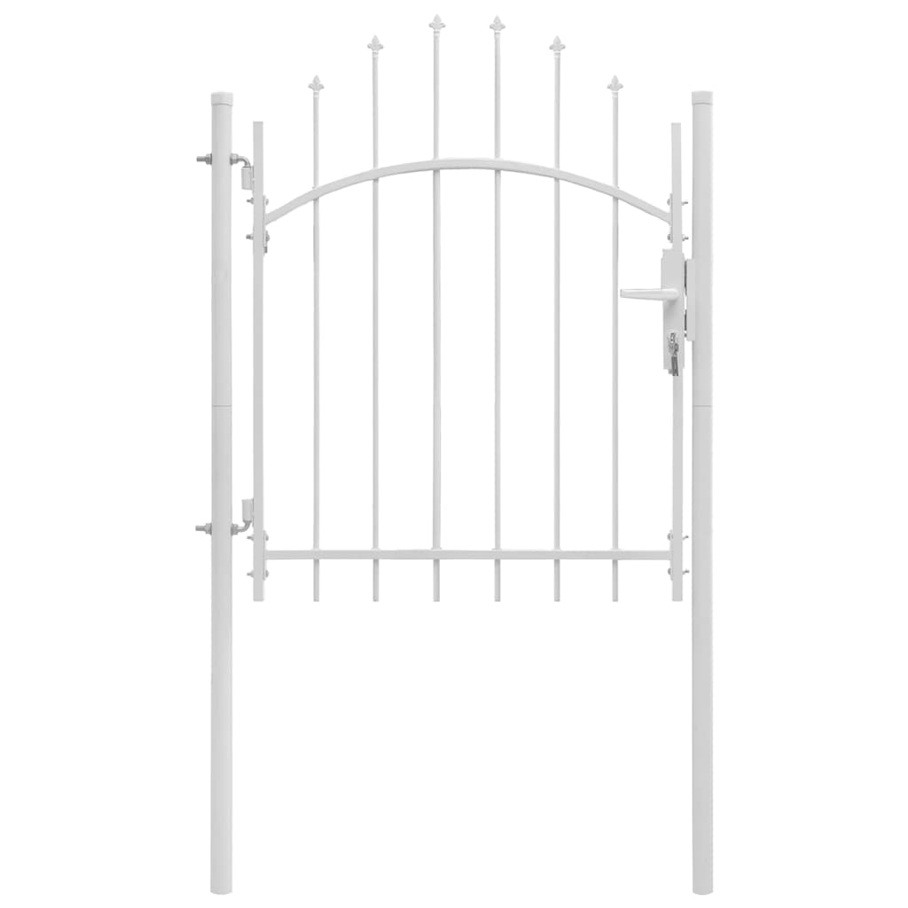Port vidaxl 1x1,75 m en acier blanc