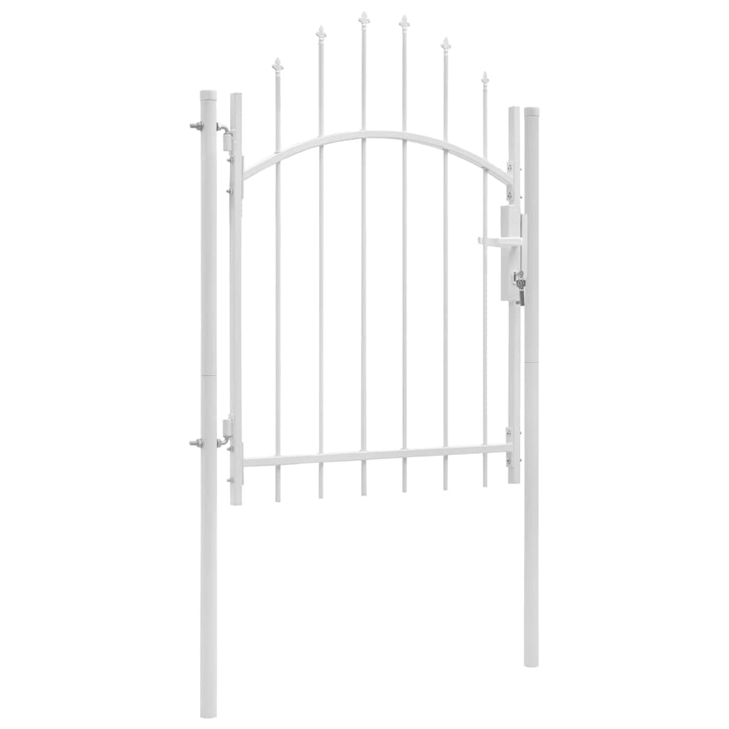 Port vidaxl 1x2 m en acier blanc