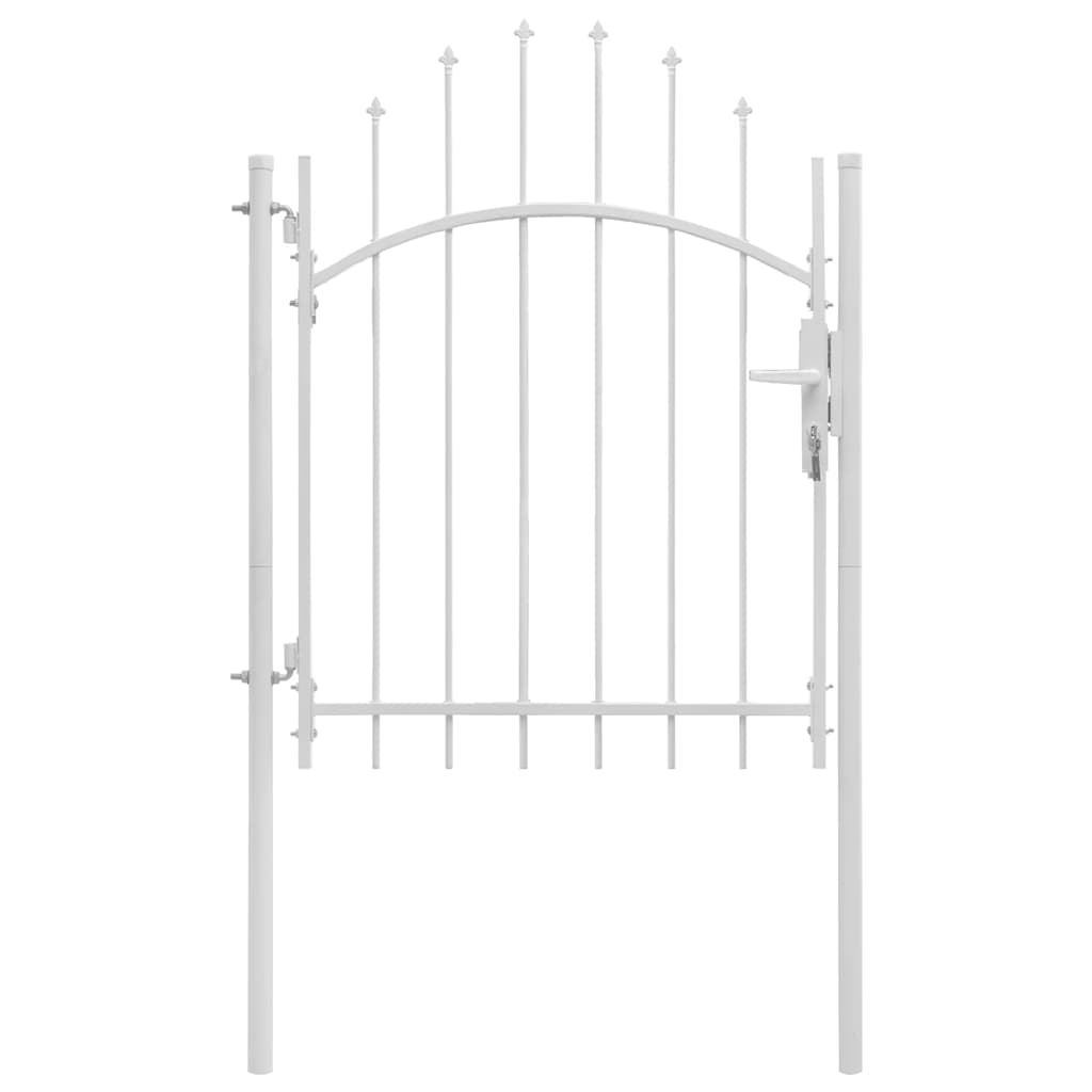 Port vidaxl 1x2 m en acier blanc
