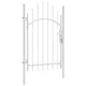 VidaXL portail de jardin acier 1x2,25 m blanc