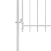 VidaXL portail de jardin acier 1x2,45 m blanc