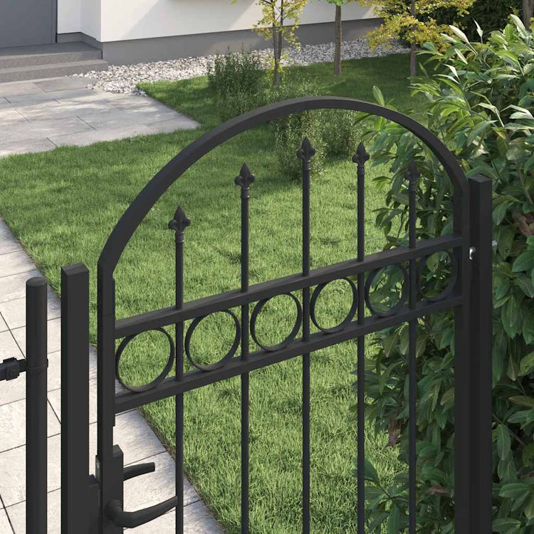 Port vidaxl avec top bent 100x175 cm en acier noir