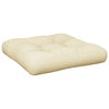 Coussin de palette vidaxl 58x58x10 cm sable de tissu -colore