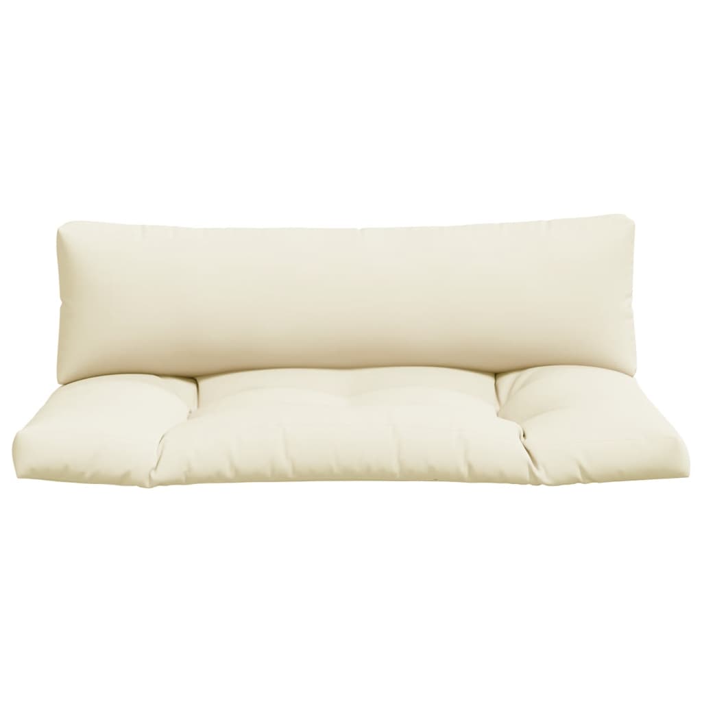 Coussins de palette vidaxl 2 st tissu sable -colored