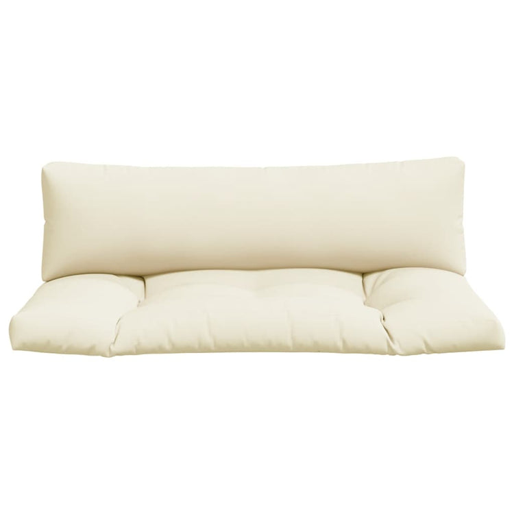 Coussins de palette vidaxl 2 st tissu sable -colored