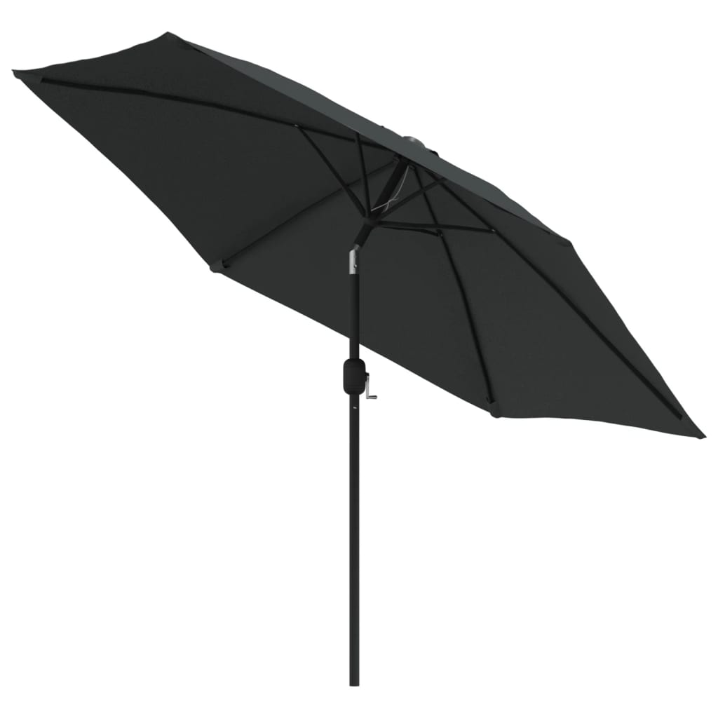 Vidaxl parasol avec poteau métallique 300 cm anthracite