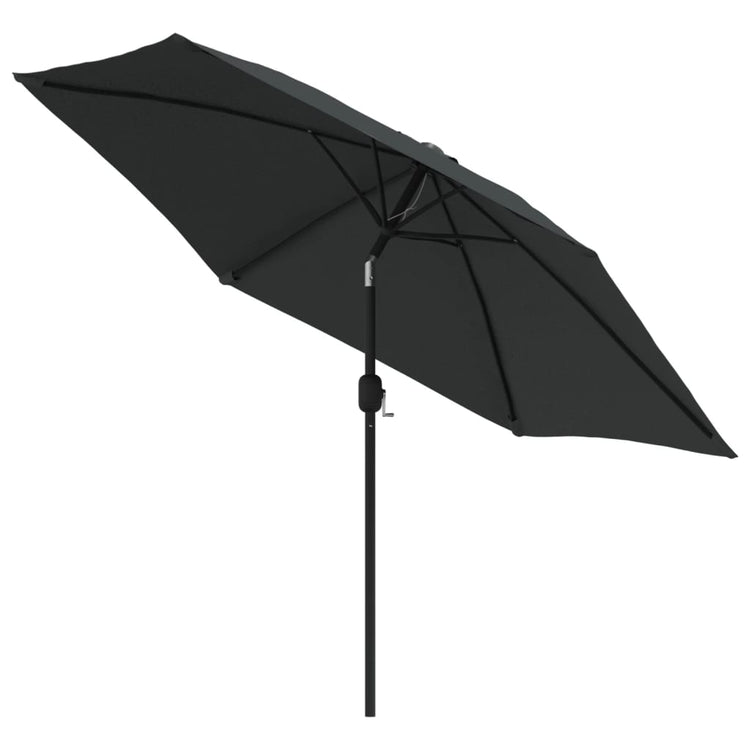 Vidaxl parasol avec poteau métallique 300 cm anthracite