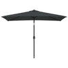 Vidaxl parasol avec poteau métallique 300x200 cm anthracite