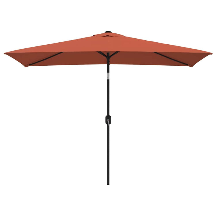 Vidaxl parasol avec poteau métallique 300x200 cm terre cm