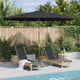 Vidaxl parasol avec poteau en bois 350 cm anthracite