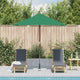 Vidaxl parasol avec poteau en bois 150x200 cm vert